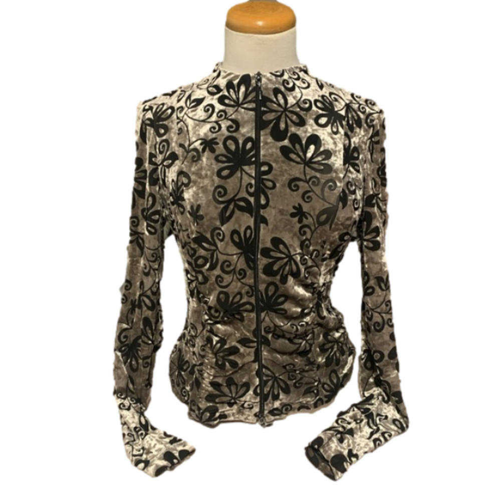 Joseph Ribkoff Velvet Runched Jacket